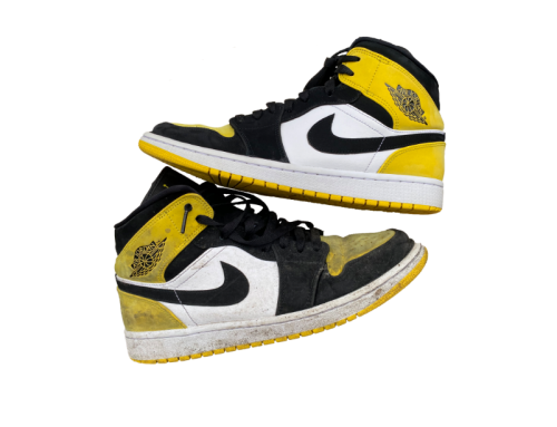 Nettoyage de Air Jordan 1 Mid Yellow Toe Black